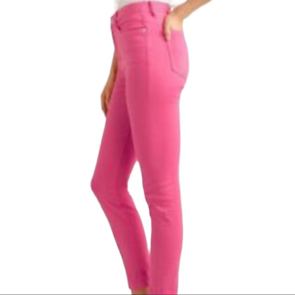 Current Elliott x Anthropologie Ultra High Waist Skinny 10 | 30 Dark Pink Jeans - Picture 6 of 12
